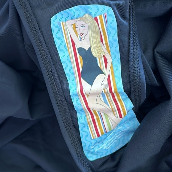 NEW SPANX Grecian Goddess Belted Swim Dress in Black Size 12 - Picture 7 of 11